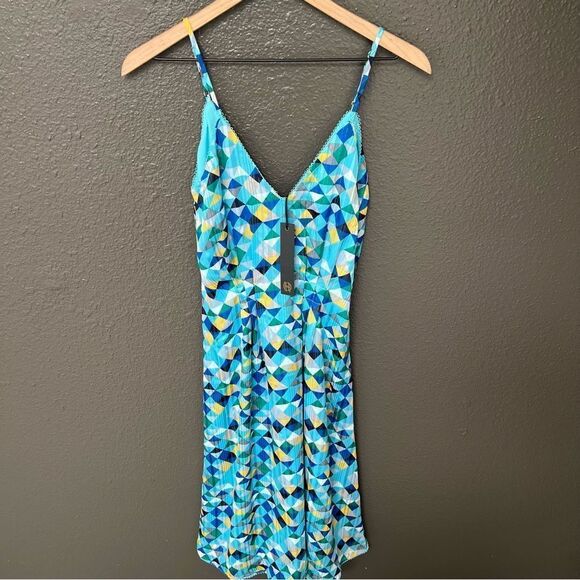 *couple spots* NWT Revolve x House of Harlow Ines Dress in Blue Multi | Size XS - Picture 5 of 13